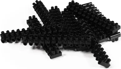 Produktbild von Lüsterklemme McPower 12 Klemmen 2,5mm² 3A schwarz 10er-Pack