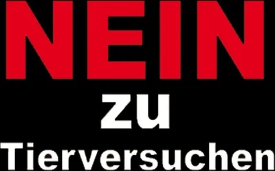 Productafbeelding van Nee tegen dierproeven - Set van 50 stickers, afmetingen 7 x 5 cm