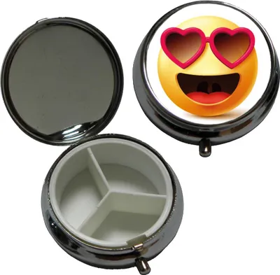 Obrázek produktu pro Pillbox Srdcové brýle Funny faces