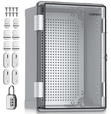Immagine prodotto di Omgoods - Scatola di derivazione impermeabile IP67 - Alloggiamento in ABS con serratura a combinazione