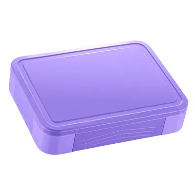 Produktbild von minimutz Brotdose Kinder mit Fächern, Brotzeitdose auslaufsicher, Lunch Box BPA-frei, Bento Box Set mit Besteck Lila