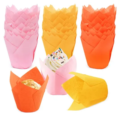 Immagine prodotto di 150 pirottini per muffin in tre colori, ideali per feste