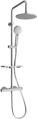 Image de Mexen KT40 ensemble de douche en saillie avec pomme haute et robinet thermostatique, graphite - 771504093-66