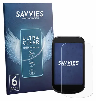 Produktbild von 6x Für iGPSPORT BSC500 Schutzfolie Savvies Displayschutz Display Schutz Folie Klar Transparent