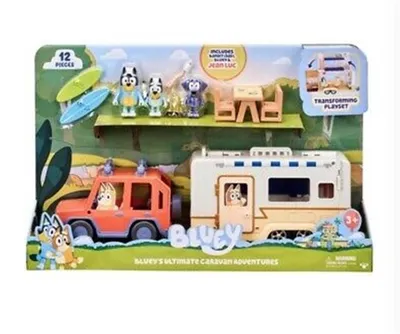 Obrázok produktu pre Moose Toys Bluey Auto en Kamper Speelset, Akčný / Dobrodružný, 3 rok / roky, Viacfarebný, Plast