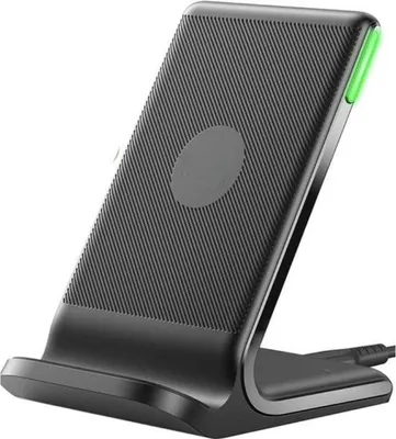Immagine prodotto di Caricabatterie wireless, pad di ricarica rapida  Qi da 15 W con illuminazione adattiva che favorisce il sonno, compatibile con iPhone 15, 14, 13, 12 Pro, Samsung Galaxy S23, S22, S21, Note 20 e Google