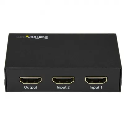 Immagine prodotto di StarTech.com Switch HDMI a 2 porte - Scatola di commutazione HDMI 4K - Ultra HD 4k 60Hz - Switch video/audio - 2 x HDMI - Desktop - per P/N: SVA5H2NEUA
