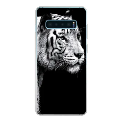 Produktbild von MuchoWow® Handyhülle Schutzhülle Hülle für Samsung Galaxy S10 Plus Tiger - Wilde Tiere - Licht Silikon Softcase Handy Hülle - Schutzhülle