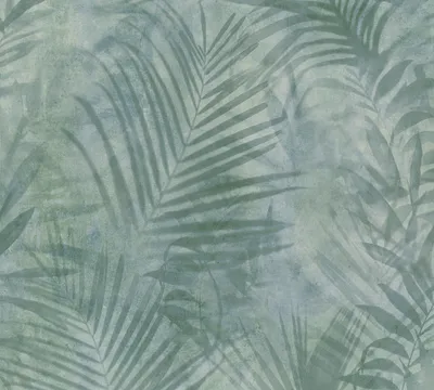 Produktbild von A.S. Création Palmentapete Neue Bude 2.0 Edition 2 Dschungeltapete Ella Vliestapete grün blau grau 10,05 m x 0,53 m