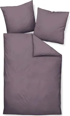 Produktbild von Janine Design Mako-Satin-Bettwäsche-Garnitur 31001 Colors Farbe holunder Größe 155x220 + 80x80