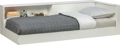 Produktbild von WOOOD Connect Einzelbett 90 x 200 cm aus Kiefer, Weiß