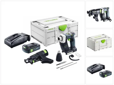 Immagine prodotto di Festool DURADRIVE DWC 18-2500 Avvitatore a batteria per edilizia 18 V 18 Nm brushless + 1x batteria ricaricabile 3,0 Ah + caricatore + systainer