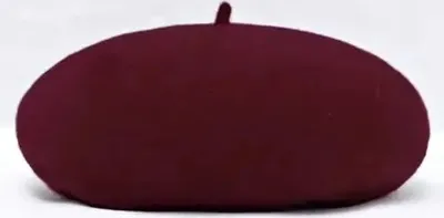 Zdjęcie produktu dla Stylowy Beret Damski Bordo - Idealny na Zimę i Wiosnę KP11071