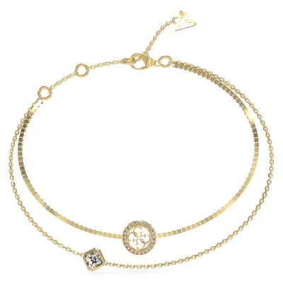 Produktbild von GUESS Armband 4G Crush JUBB04160JWYGS Edelstahl doppelt, Silber, Kein Edelstein