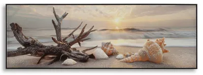 Produktbild von Wandbild Beach lackiert inklusive Rahmen -B- 152 x 52 x 4 cm