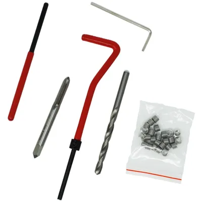 Immagine prodotto di Kit di riparazione filettature Helicoil, 15 pezzi, per filetti M10