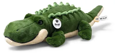Produktbild von Steiff Plüsch Krokodil Rocko, khaki - 40 cm Kuscheltier