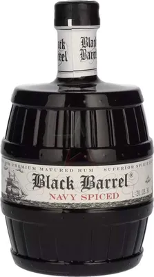 Produktbild von A.H. Riise Black Barrel NAVY SPICED Spirit Drink 40 % 0,70 lt.