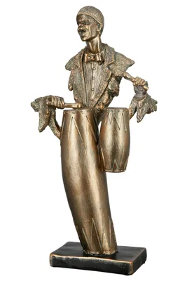 Immagine prodotto di Gilde Poly Skulptur "Trommelspieler"