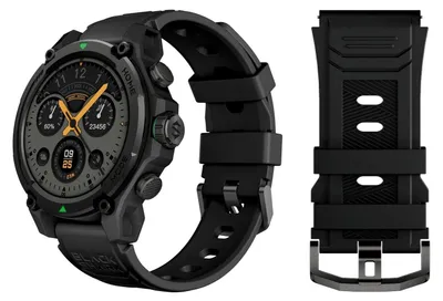 Produktbild von GPS Smartwatch Fitness Tracker 1.43 Zoll AMOLED Display 21 Tage Akku Schwarz