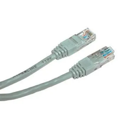 Zdjęcie produktu dla Przewód LAN UTP patchcord, Cat.5e, RJ45 M - RJ45 M, 7 m, nieekranowany, szary, Logo