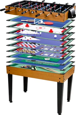 Obrázek produktu pro GamesPlanet® Multifunkční herní stůl 15 v 1, hnědý