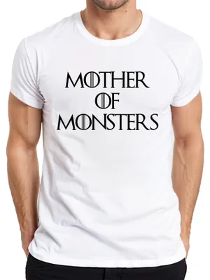 Obrázek produktu pro MOTHER OF MONSTERS Mother Gift Series Fan Fantasy Halloween Pánské tričko, bílé, L