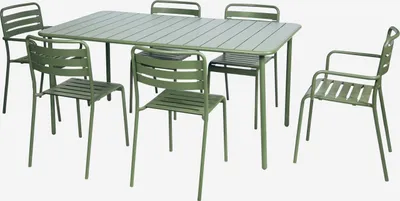 Immagine prodotto di Tavolo da giardino in metallo 6-8 posti, 160cm, Verde