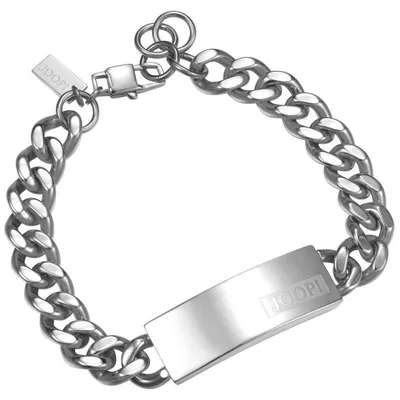 Produktbild von Joop JPBR10616A215 Herren Gravur-Armband Logo Signature Stahl 23,5 cm