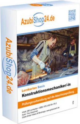 Obrázok produktu pre Lernkarten Basis. Konstruktionsmechaniker Prüfung Prüfungsvorbereitung Konstruktion