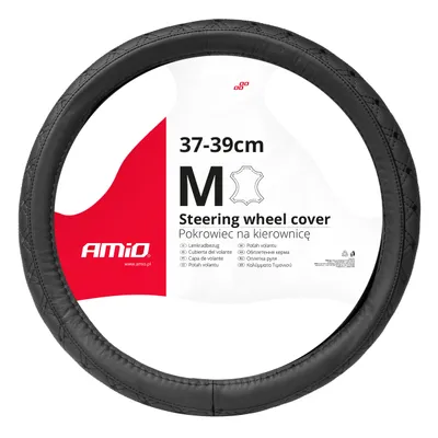 Produktbild von AMiO 03561 Lenkradbezug Ø37-39cm Schwarz Lenkradhülle