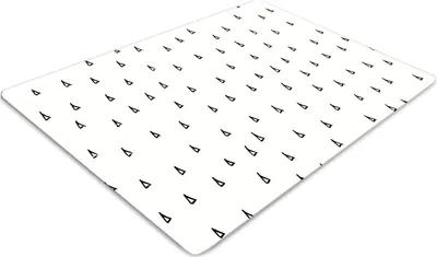 Produktbild von Stuhlunterlage Bürostuhlunterlage 120 cm x 90 cm Bodenmatte Bürostuhlunterlage - Gezogene Tropfen
