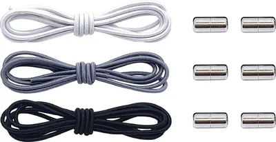 Produktbild von COOL-i ® 2 Paar Elastische Schnürsenkel Ohne Binden Schnürsenkelersatz mit Metallkapsel 100cm Schuhbänder für Sportschuhe, Laufschuhe und Freizeitschuhe