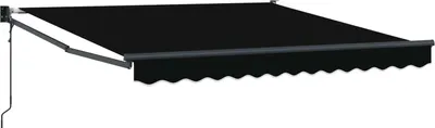 Image de vidaXL Store rétractable noir 350 x 250 cm
