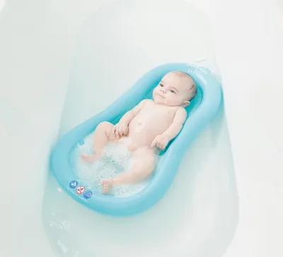 Produktbild von Doomoo Inflatable Bath Mattress, Waschbar, Wasserfest, Blau