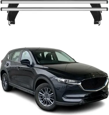 Image de Menabo Barres de toit Transversales pour Mazda CX-5 2017-2025 Alu Gris ABE 2x
