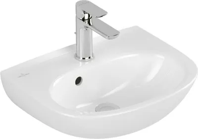 Produktbild von Villeroy & Boch 434045R1 Handwaschbecken O.novo 450x360mm Oval