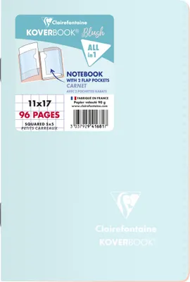 Produktbild von Clairefontaine 10x Koverbook Heft 11x17cm 48 Blatt kariert - Sortiert 941681C