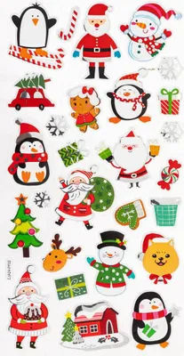 Produktbild von Sticker fun 3d 4ass - Feeric Lights & Christmas