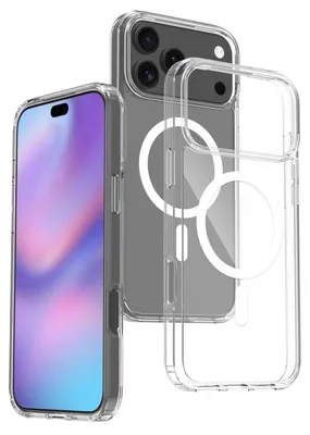 Produktbild von Mobigear Crystal – Transparente Schutzhülle für iPhone 17 Pro Max mit MagSafe-Funktion, Hartschalen-Rückseite