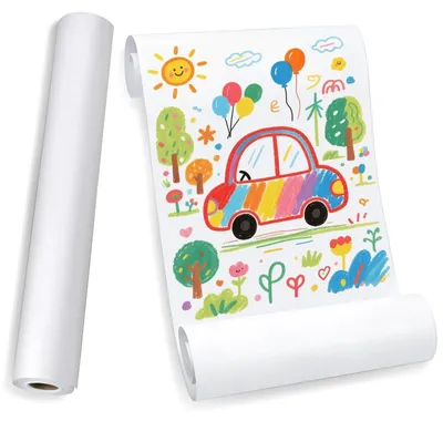 Zeichenpapier Rolle 44 cm x 20 m, weiß, matt, 70 g/m²