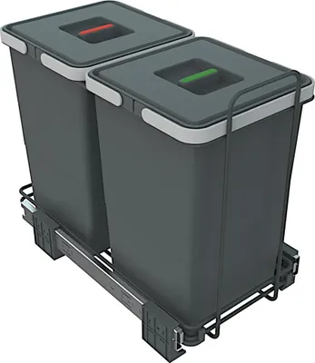 Zdjęcie produktu dla Kosz na śmieci Elletipi Ecofil PF01 34A2 wysuwany 2x 12 litrów