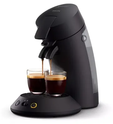 Image de Cafetière à dosettes 1 bar 1450w noir intense - Philips - CSA210/25 -