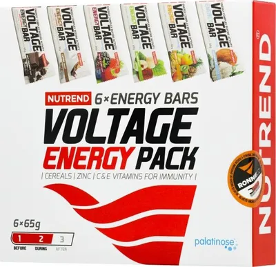 Productafbeelding van Voltage Energy Bar - cadeauverpakking, 6 stuks van 65 g, mix van smaken