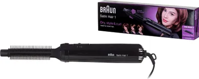 Produktbild von Braun Satin Hair 1 AS110, Heißluftbürste, Warm, Scrollleiste, Alle Haare, Kurz, Trockenes / Nasses Haar
