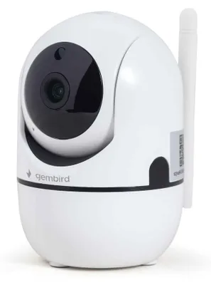 Immagine prodotto di gembird Smart Home WiFi-Kamera, 355°drehbar,1080p,weiß