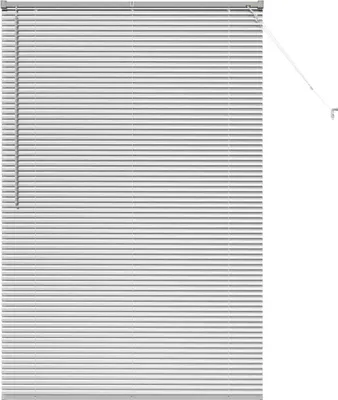 Zdjęcie produktu dla Żaluzje listwowe vidaXL, srebrne, 175 x 115 cm, aluminium