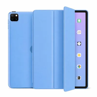 Produktbild von Schutzhülle für Apple iPad Pro 11" 4./3./2./1. Generation (2022/2021/2020/2018) Smart Cover Schutz Auto WakeUp Sleep Hülle Tasche Etui Case - Hellblau