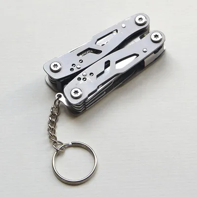 Produktbild von Mini-Multifunktionszange, faltbar, 14-in-1, tragbares Multifunktionswerkzeug aus Edelstahl für den Außenbereich