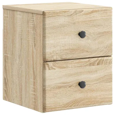 Obrázok produktu pre vidaXL Nástenný nočný stolík z dubového dreva Sonoma 34,5 x 33 x 40 cm